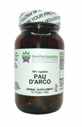 HEALTHY APPETITES Pau D'Arco vegetarian capsules