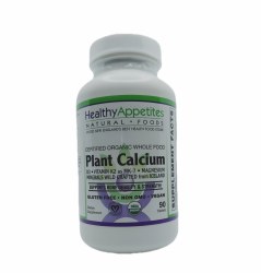 HEALTHY APPETITES Certified Organic Whole Food Plant Calcium, 90 Tablets