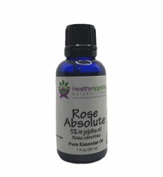 HEALTHY APPETITES Rose Absolute Essential Oil 5%, 1 oz