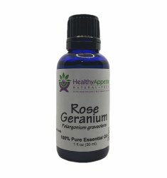 HEALTHY APPETITES Rose Geranium Essential Oil, 1 oz