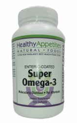 HEALTHY APPETITES Super Omega-3, Enteric Coated, 120 Soft Gels