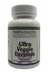 HEALTHY APPETITES Ultra Veggie Enzymes, 60 Vegetarian Capsules