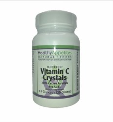 HEALTHY APPETITES Vitamin C Crystals 100% Pure 4.4oz