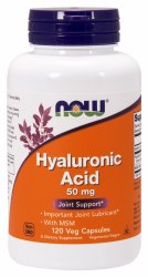 NOW Hyaluronic Acid 50mg, 120 capsules