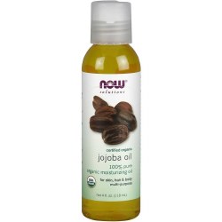 NOW Certified Organic Jojoba Oil Skincare, 4 oz