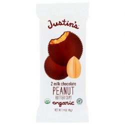 JUSTINS Milk Chocolate Peanut Butter Cups, 2 cups