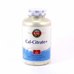 KAL Cal-Citrate Plus, 1000 mg, 120 Tablets