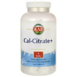 KAL Cal-Citrate Plus, 1000 mg, 240 Tablets