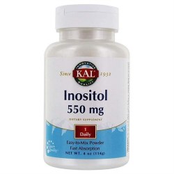 KAL Inositol Powder Dietary Supplement, 550 mg, 4 oz