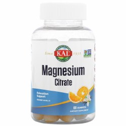 KAL Magnesium Citrate Gummies, 60 Gummies