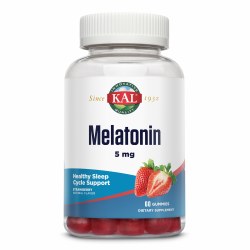 KAL Melatonin Gummies, Strawberry, 60 Gummies