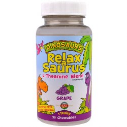 KAL Dinosaurs Relax-a-Saurus L-Theanine Blend Grape