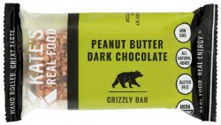 KATE'S REAL FOOD Peanut Butter Dark Chocolate Grizzly Bar