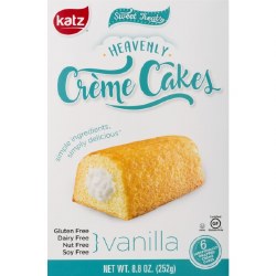 KATZ Gluten-Free Vanilla Creme Cakes