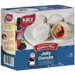 KATZ Gluten-Free Powdered Jelly Donuts Mini, 8.5 oz