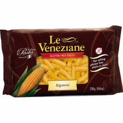 Le Veneziane Gluten Free Corn Pasta Rigatoni, 8.8 oz