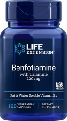 LIFE EXTENSION Benfotiamine, 120 capsules