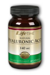 LIFETIME Natural Hyaluronic Acid 140mg, 60 capsules