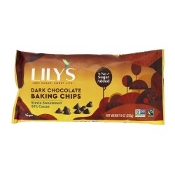 LILYS Dark Chocolate Baking Chips, 9 oz