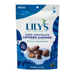 LILYS Dark Chocolate Style Covered Almonds