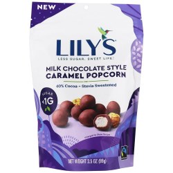 LILYS Milk Chocolate Style Covered Caramels, 3.5 oz