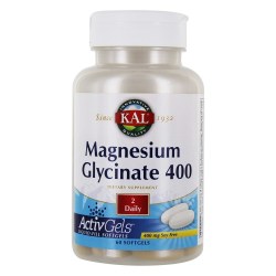 KAL Magnesium Glycinate 400, 60 Softgels