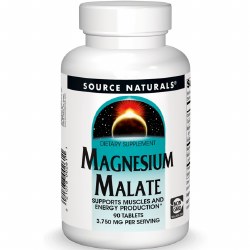 SOURCE NATURALS Magnesium Malate 1000 mg, 90 tablets