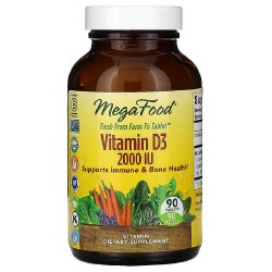 MEGAFOOD Vitamin D3 2000 IU, 90 tablets