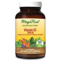 MEGAFOOD Vitamin D3 2000 IU, 60 tablets