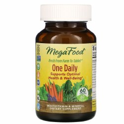 MEGAFOOD Multivitamin One Daily, 60 tablets