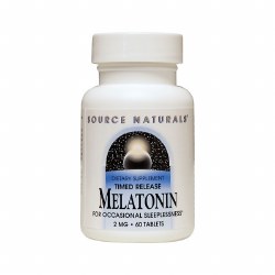 SOURCE NATURALS Melatonin 2 mg Timed-Release, 60 tablets