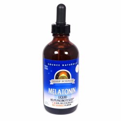 SOURCE NATURALS Melatonin Liquid 1 mg, Orange Flavor, 4 fl oz