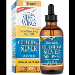 NATURAL PATH SILVER WINGS Colloidal Silver Immune Support 250 PPM, 1 fl oz dropper