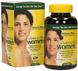 NATURE'S PLUS Source of Life Women Multivitamin, 120 tablets