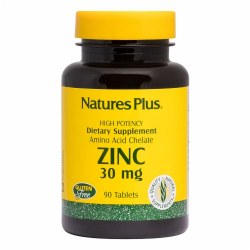 NATURE'S PLUS Herbal Actives  Zinc 30 mg, 90 tablets