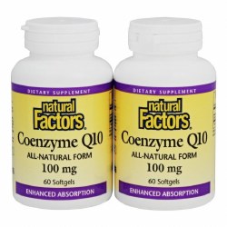 NATURAL FACTOR Coenzyme Q10 100mg Twin Pack