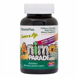 NATURE'S PLUS Animal Parade® Children's Chewable Multi-Vitamin and Mineral Assorted, 90 Chewable Tablets