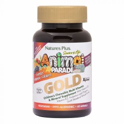 NATURE'S PLUS Animal Parade® Gold Children's Chewable Multi-Vitamin and Mineral Assorted, 60 Chewables