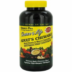 NATURE'S PLUS Source of Life® Adult's Chewable Delicious Apple Cinnamon, 90 Chewable Wafers