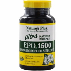 NATURE'S PLUS Ultra EPO (Evening Primrose Oil) 150 mg GLA, 60 softgels