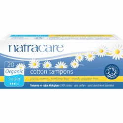 NATRACARE Organic Cotton Tampons Super, 20 tampons