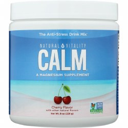 NATURAL VITALITY Calm Magnesium Cherry Flavor, 8 oz