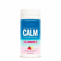 NATURAL VITALITY Calm Magnesium Rasberry Lemon flavored Gummies, 120 gummies