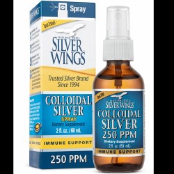 NATURAL PATH SILVER WINGS Colloidal Silver Immune Support 250 PPM, 2 fl oz spray