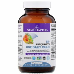 NEW CHAPTER Every Man's One Daily Multi 55+, 72 Vegetarian Tablets