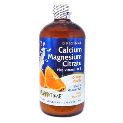 LIFETIME Calcium Magnesium Citrate, Orange Vanilla, 16oz