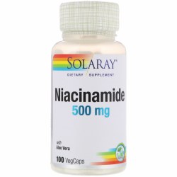 SOLARAY Niacinamide, 500 mg - 100 VegCaps