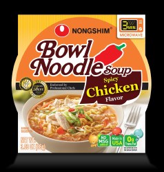 NONGSHIM Bowl Noodle Soup, Spicy Chicken