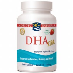 NORDIC NATURALS DHA XTRA Strawberry, 1000 mg, 60 Softgels