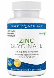 NORDIC NATURALS Zinc Glycinate, 60 capsules